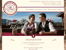 Tablet Screenshot of landgasthof-zum-bei.com